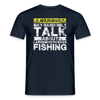 Pêche - Achigan à grande bouche - T-shirt homme - marine - Devant - AI Model Male 178 light (178cm)