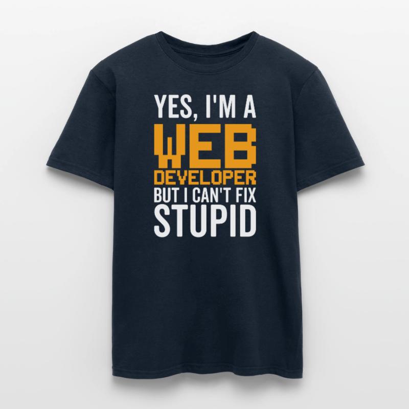 Stupid - Web Developer Men's T-Shirt