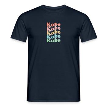 Vintage 70er Hippie Japan Stadt - Retro Kobe - Männer T-Shirt - Navy - Vorne - AI Model Male 178 light (178cm)