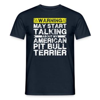 Apropos American Pit Bull Terrier - Männer T-Shirt - Navy - Vorne - AI Model Male 178 light (178cm)