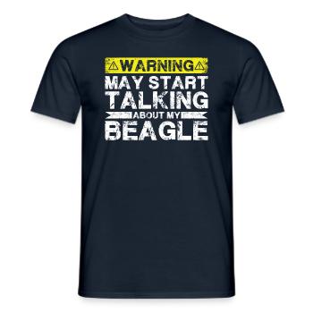 Apropos Beagle - Männer T-Shirt - Navy - Vorne - AI Model Male 178 light (178cm)