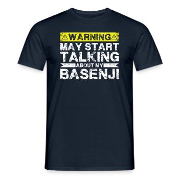 Apropos Basenji - Männer T-Shirt - Navy - Vorne - AI Model Male 178 light (178cm)