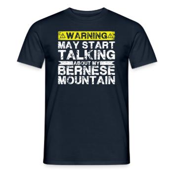 En parlant de la montagne bernoise - T-shirt homme - marine - Devant - AI Model Male 178 light (178cm)
