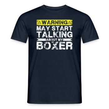 Apropos Boxer - Männer T-Shirt - Navy - Vorne - AI Model Male 178 light (178cm)