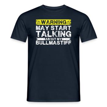 Apropos Bullmastiff - Männer T-Shirt - Navy - Vorne - AI Model Male 178 light (178cm)