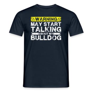 Apropos Bulldogge - Männer T-Shirt - Navy - Vorne - AI Model Male 178 light (178cm)