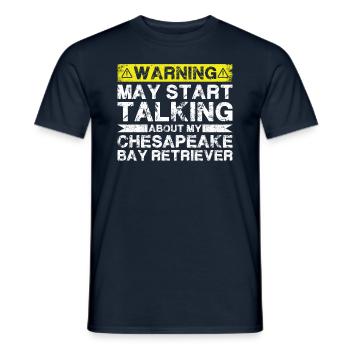 Apropos Chesapeake Bay Retriever - Männer T-Shirt - Navy - Vorne - AI Model Male 178 light (178cm)