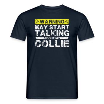 Apropos Collie - Männer T-Shirt - Navy - Vorne - AI Model Male 178 light (178cm)