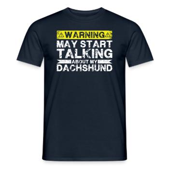 Apropos Dackel - Männer T-Shirt - Navy - Vorne - AI Model Male 178 light (178cm)