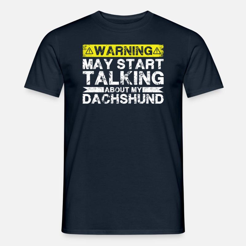 Apropos Dackel - Männer T-Shirt - Navy