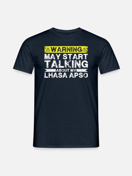 Apropos Lhasa Apso - Männer T-Shirt - Navy