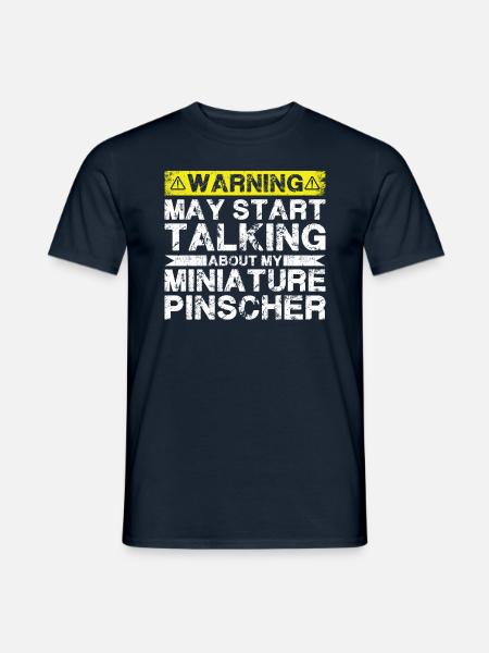 Speaking of dwarf pinschers - Men's T-Shirt - navy