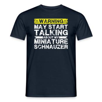 Apropos Zwergschnauzer - Männer T-Shirt - Navy - Vorne - AI Model Male 178 light (178cm)