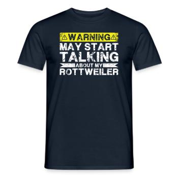 Apropos Rottweiler - Männer T-Shirt - Navy - Vorne - AI Model Male 178 light (178cm)