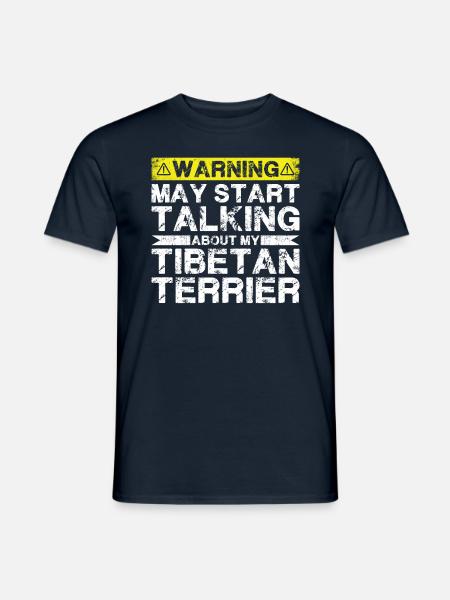 Speaking of Tibetan Terriers - Men's T-Shirt - navy