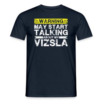 Apropos Vizsla - Männer T-Shirt - Navy - Vorne - AI Model Male 178 light (178cm)