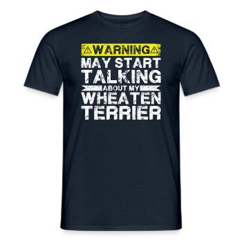 Apropos Weizenterrier - Männer T-Shirt - Navy - Vorne - AI Model Male 178 light (178cm)