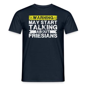 Apropos Friesisch - Männer T-Shirt - Navy - Vorne - AI Model Male 178 light (178cm)