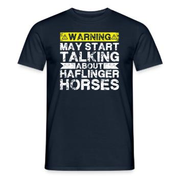 Talk about Haflinger Horse - Men's T-Shirt - navy - Front - AI Model Male 178 light (178cm)