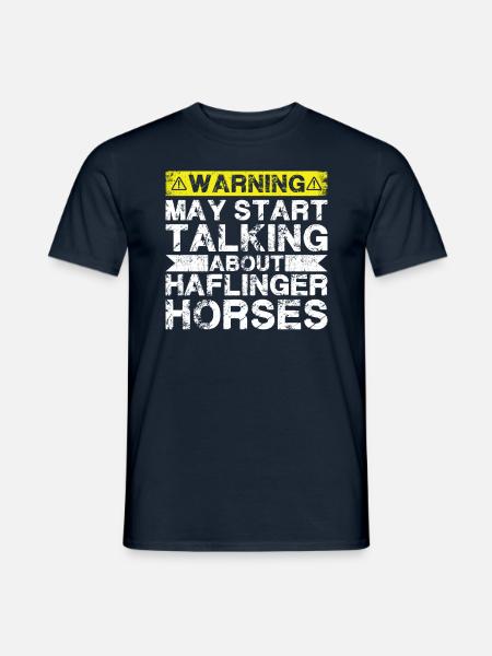 Talk about Haflinger Horse - Men's T-Shirt - navy