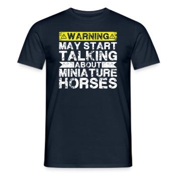 Talk about miniature horse - Men's T-Shirt - navy - Front - AI Model Male 178 light (178cm)