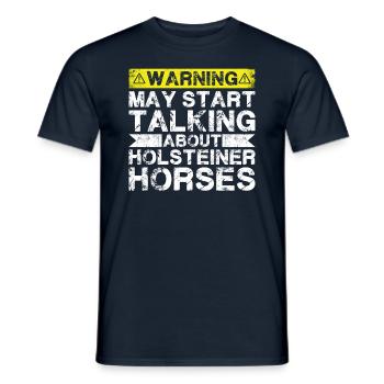 Speaking of Holstein horse - Men's T-Shirt - navy - Front - AI Model Male 178 light (178cm)