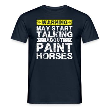 Über Lackpferd Sprechen - Männer T-Shirt - Navy - Vorne - AI Model Male 178 light (178cm)