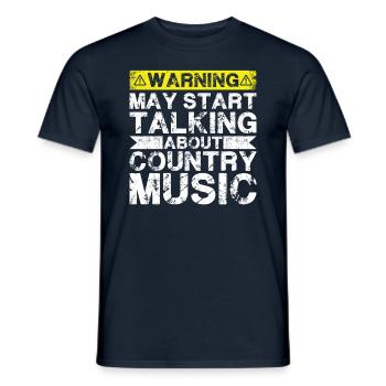 Apropos Country-Musik - Männer T-Shirt - Navy - Vorne - AI Model Male 178 light (178cm)