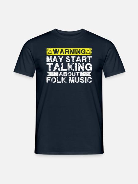 Talking about folk music - Men's T-Shirt - navy