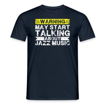 Apropos Jazzmusik - Männer T-Shirt - Navy - Vorne - AI Model Male 178 light (178cm)