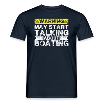 Commencez à parler de la navigation de plaisance - T-shirt homme - marine - Devant - AI Model Male 178 light (178cm)