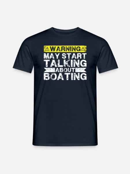 Start talking about boating - Men's T-Shirt - navy