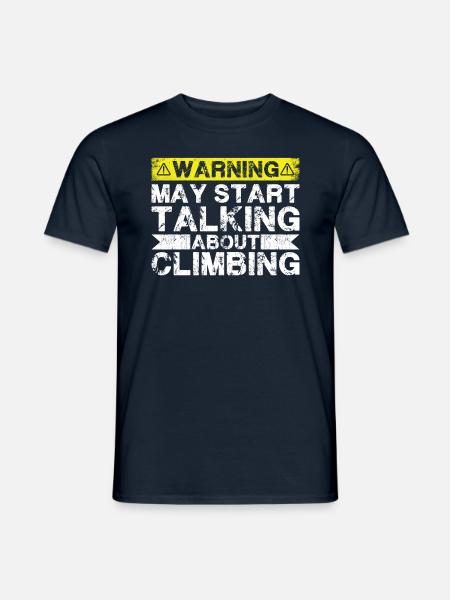 Start talking about climbing - Men's T-Shirt - navy