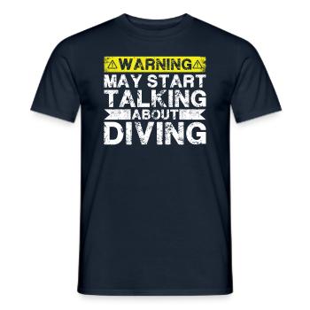 Commencez à parler de danse - T-shirt homme - marine - Devant - AI Model Male 178 light (178cm)