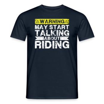 Commencez à parler de la conduite - T-shirt homme - marine - Devant - AI Model Male 178 light (178cm)