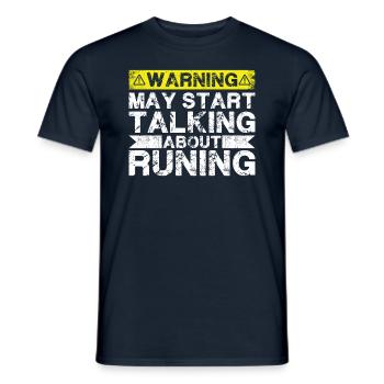 Fangen Sie An, Über Rum Zu Sprechen, Das Läuft - Männer T-Shirt - Navy - Vorne - AI Model Male 178 light (178cm)