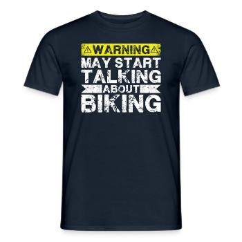 Commencez à parler de cyclisme - T-shirt homme - marine - Devant - AI Model Male 178 light (178cm)