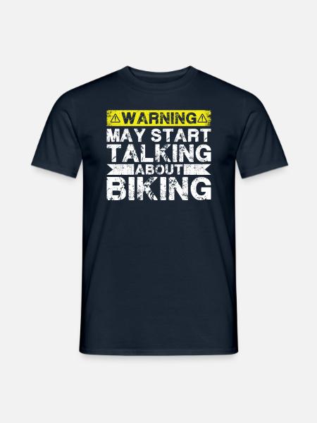 Start talking about cycling - Men's T-Shirt - navy