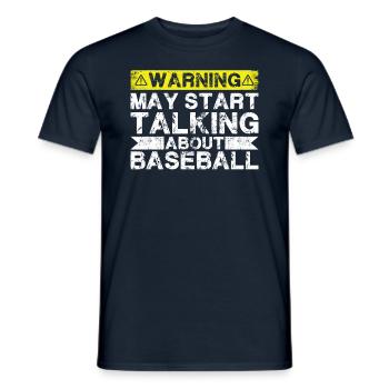 Apropos Baseball - Männer T-Shirt - Navy - Vorne - AI Model Male 178 light (178cm)