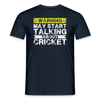 En parlant de cricket - T-shirt homme - marine - Devant - AI Model Male 178 light (178cm)