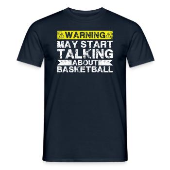 En parlant de basket - T-shirt homme - marine - Devant - AI Model Male 178 light (178cm)