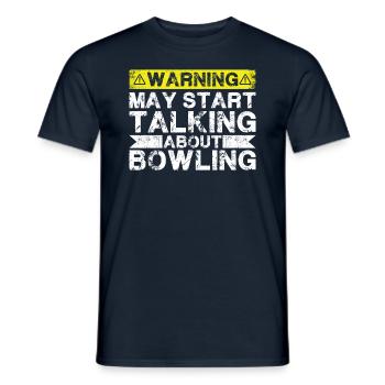 Apropos Bowling - Männer T-Shirt - Navy - Vorne - AI Model Male 178 light (178cm)