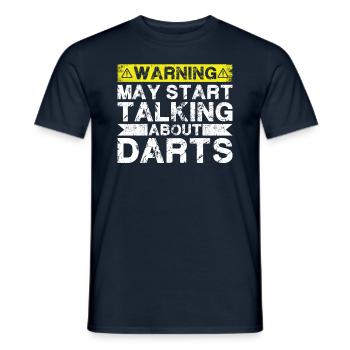 Talk about Dart - Men's T-Shirt - navy - Front - AI Model Male 178 light (178cm)