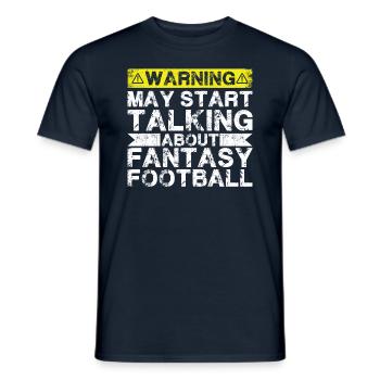 En parlant de football Fantasy - T-shirt homme - marine - Devant - AI Model Male 178 light (178cm)