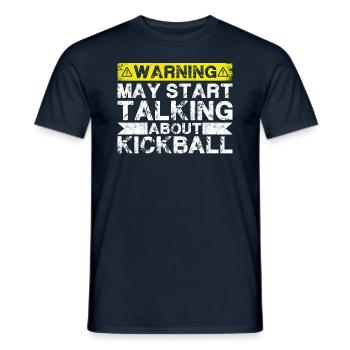En parlant de kickball - T-shirt homme - marine - Devant - AI Model Male 178 light (178cm)