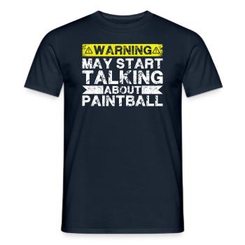 Apropos Paintball - Männer T-Shirt - Navy - Vorne - AI Model Male 178 light (178cm)
