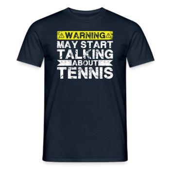 En parlant de tennis - T-shirt homme - marine - Devant - AI Model Male 178 light (178cm)
