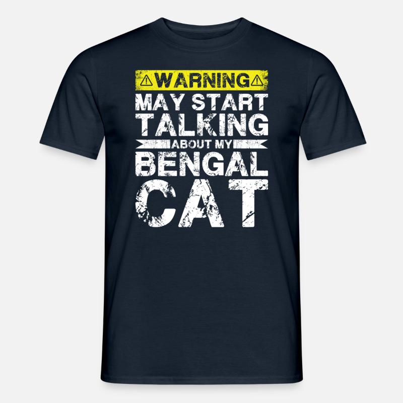 Apropos Bengalkatze - Männer T-Shirt - Navy