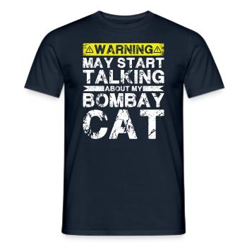 Apropos Bombay Cat - Männer T-Shirt - Navy - Vorne - AI Model Male 178 light (178cm)
