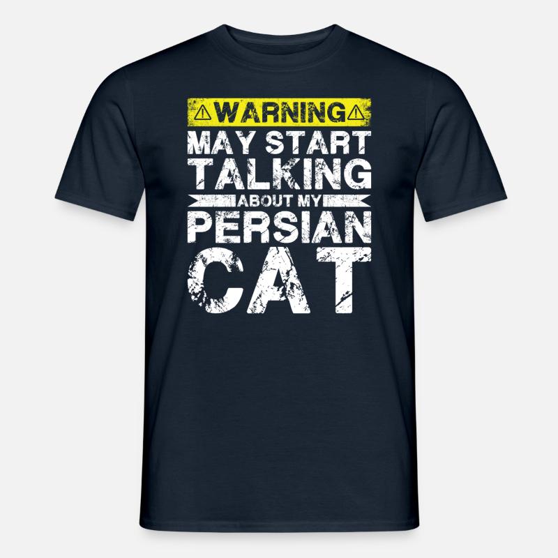 Apropos Perserkatze - Männer T-Shirt - Navy